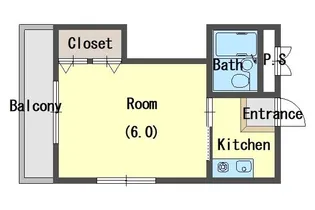 ヒルズ御願塚【1階】の間取り