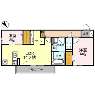 メゾンドレスポワール【2階】の間取り