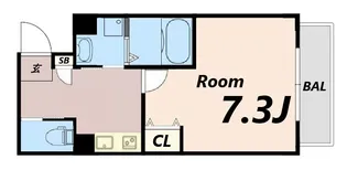 AILE尼崎西【7階】の間取り