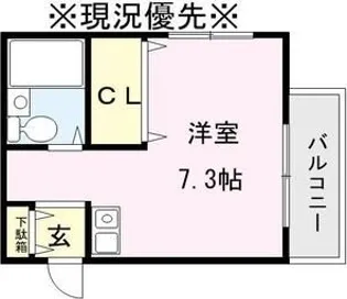 リバーヒル富松(旧グレース立花ノース)【1階】の間取り