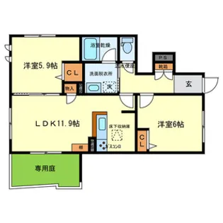 トキワウィン【1階】の間取り