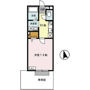 ディーフレア南本町【1階】の間取り