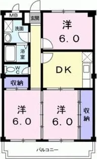 フリーダム武庫の里II【2階】の間取り