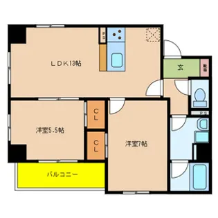 ソーテルヌ壱番館【4階】の間取り
