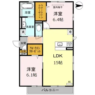 GREEN HEIM【3階】の間取り