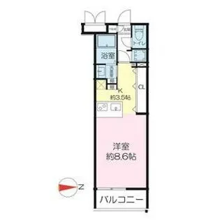 エスタジオ塚口【3階】の間取り