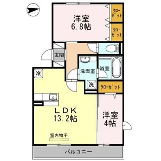 Meduseld 北棟【2階】の間取り
