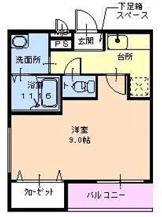 フジパレス長洲本通EAST【3階】の間取り
