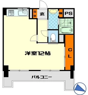 コンフィメゾン中山寺【2階】の間取り