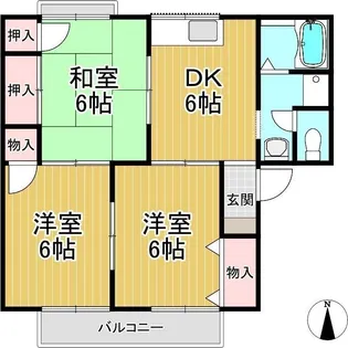 ネオ松ヶ本【2階】の間取り