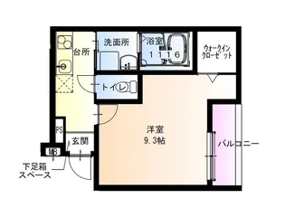 フジパレス水明公園西【2階】の間取り