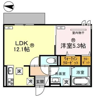 トリシア塚本【3階】の間取り