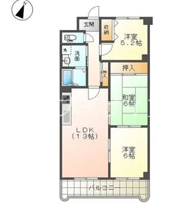 ハイツボナール【2階】の間取り