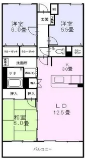 コンフォート南野【2階】の間取り