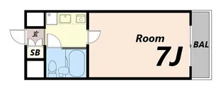 メインステージ武庫川【6階】の間取り