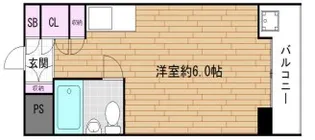 ロイヤルメゾン南武庫之荘【1階】の間取り