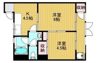 ラ・ポール伊丹【2階】の間取り