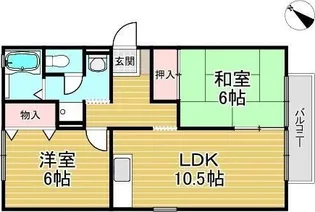 ヴェール伊丹【2階】の間取り