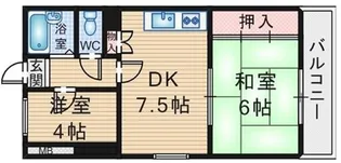 ハイツM&M【1階】の間取り