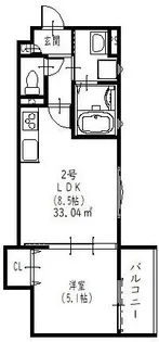 ラモーナ大和田【2階】の間取り