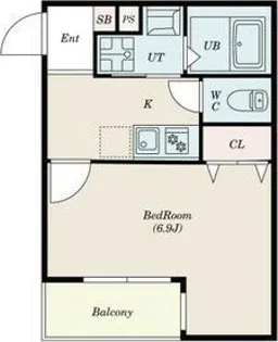 ALEGRIA姫島Ⅱ【1階】の間取り