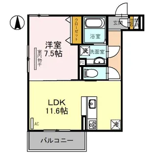 T‘sコート水明【2階】の間取り