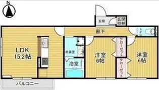 セジュール・ルボワ【2階】の間取り