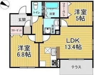 Nordvest【1階】の間取り