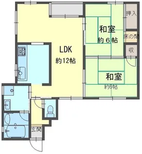 グローバル伊丹【3階】の間取り