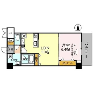 グランツコート御幣島【8階】の間取り