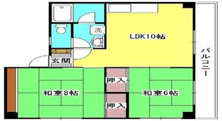 グランコート武庫之荘【4階】の間取り