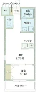 GAZELLE NOAH尼崎次屋【3階】の間取り
