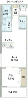 GAZELLE NOAH尼崎次屋【1階】の間取り