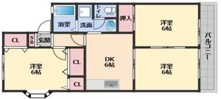 メゾンドクレール【2階】の間取り