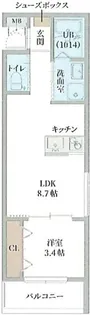 GAZELLE NOAH尼崎次屋【3階】の間取り