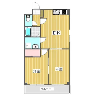 アムール佃【3階】の間取り