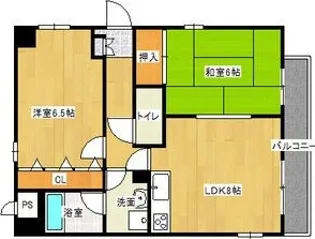 ソレイユ武庫川【4階】の間取り