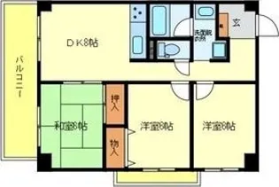 日新ビル【6階】の間取り