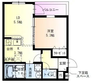 フジパレス尼崎西浦公園?番館【3階】の間取り