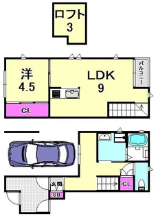 アマランス伊丹【1階】の間取り