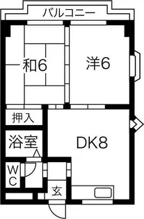 サン・ピエール中野【7階】の間取り