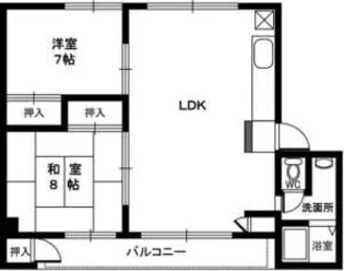 ハートフル車塚【4階】の間取り