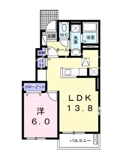 ルミエール【1階】の間取り