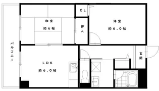 ヴェルテスIKEMOTO【4階】の間取り