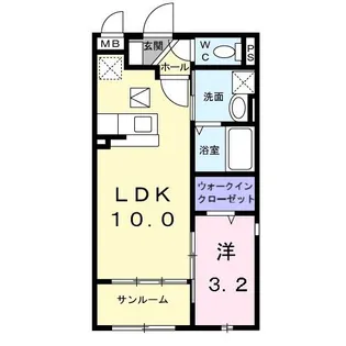 クリスタル ヒルズ【1階】の間取り
