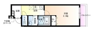 フジパレス長洲公園V番館【1階】の間取り