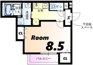 フジパレス阪急園田駅北III番館【3階】の間取り