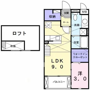 セカンドゲート【2階】の間取り
