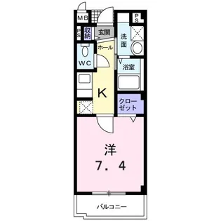 ソレイユ・クレール【1階】の間取り