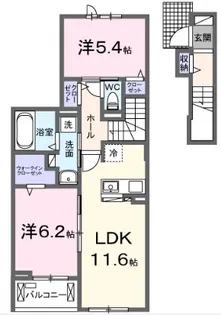 コンフォール北伊丹【2階】の間取り